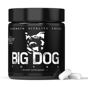 Big Dog Total Male 3-In-1 Total Alpha Blend Men’S Must-Have, Non-Gmo - Natural Energy & Endurance Support, 60 Count (Big Dog Total - 1Pcs)