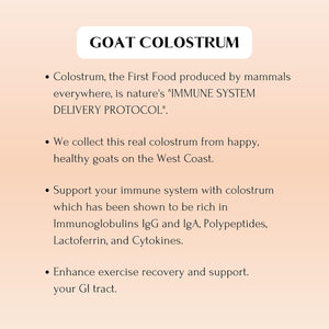 Mt. Capra Goat Colostrum | for Healthy Immune System, Gut, and Athletic Performance | Grass-Fed, High in Immunoglobulins | 17 Servings - 50 Grams