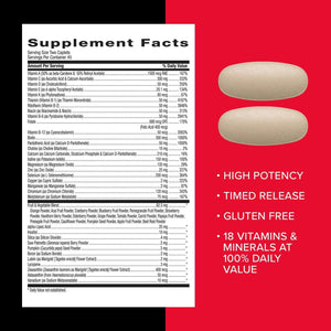 GNC Mega Men Multivitamin Caplets, Clinically Proven to Feel Better, Immune Support, Energy Support, Antioxidants, B Vitamins, Vitamin D-3, Timed Release, 90 Count, 45 Day Supply