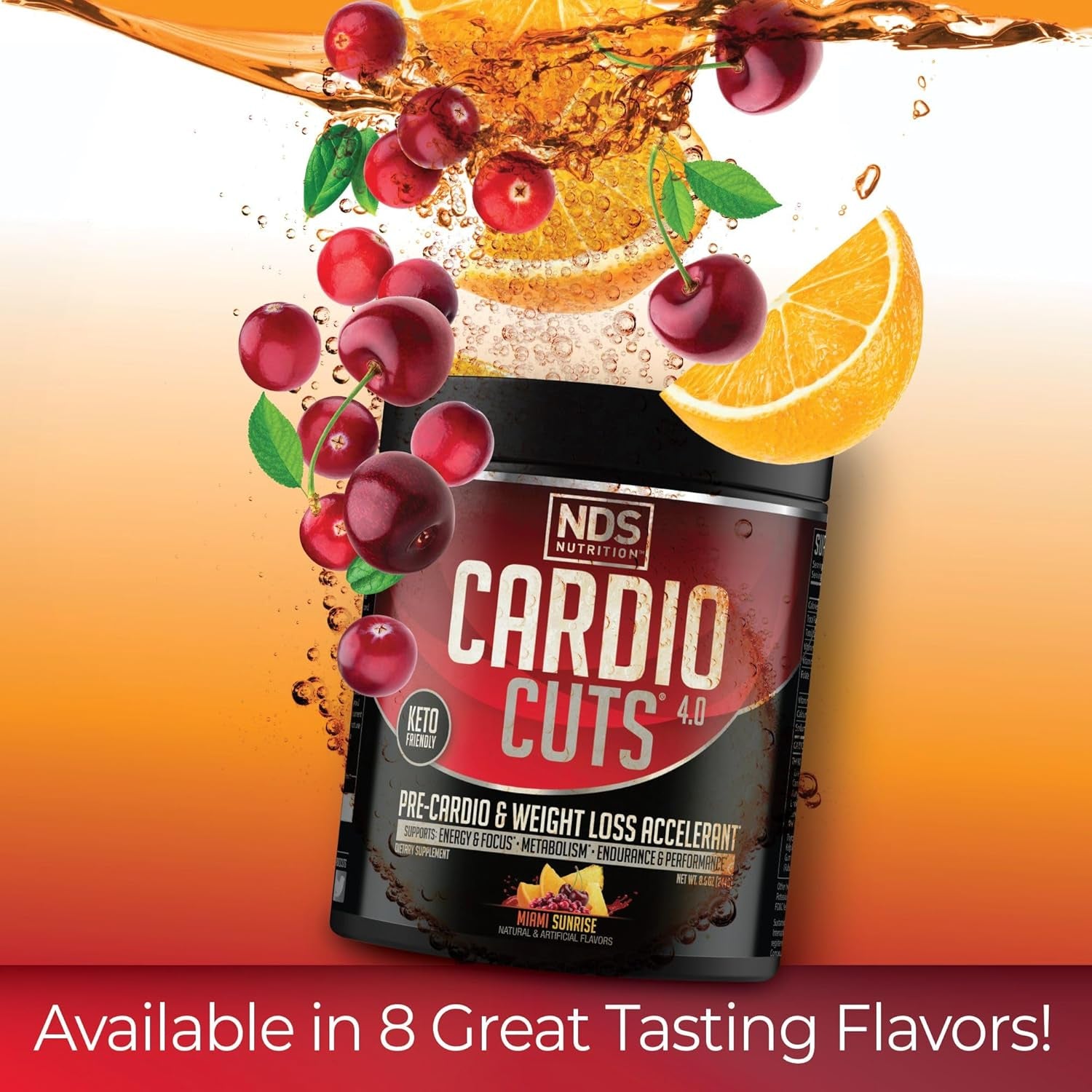 NDS Nutrition Cardio Cuts 4.0 - Miami Sunrise - 8.6 Oz.