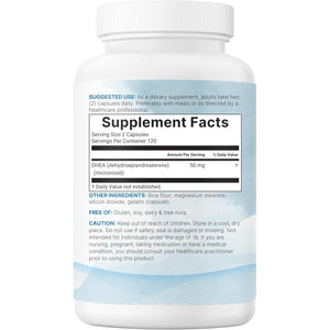 Micro Ingredients DHEA 50 Mg per Serving, 240 Capsules | Micronized DHEA Supplement for Women & Men | Non-Gmo, Gluten Free, Soy Free