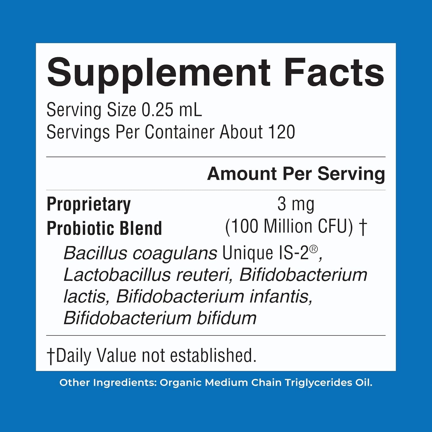 Maryruth'S Organic Infant Liquid Probiotic for Ages 6-12 Months | 100 Million CFU | 5 Probiotic Strains | Probiotics for Infants | Proprietary Probiotic Blend | USDA Organic | Vegan | Unflavored |1 Oz