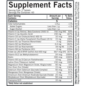 Kirkman - Children'S Multivitamin & Mineral - 120 Capsules - with 5-MTHF - Potent Broad Spectrum Vitamin/Mineral Supplement - Hypoallergenic
