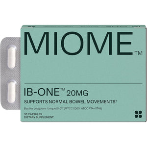IB-ONE Probiotic - Clinically Studied Bacillus Coagulans Unique Is-2 Constipation & Bowel Movement Supplement - Low FODMAP, Gluten Free & 3Rd Party Verified - 30 Capsules