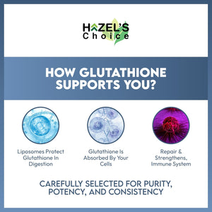 HAZEL'S Choice Liposomal Glutathione 500Mg | 90 Soft Gels | Non-Gmo, Lactose-Free | Soft Gel Format