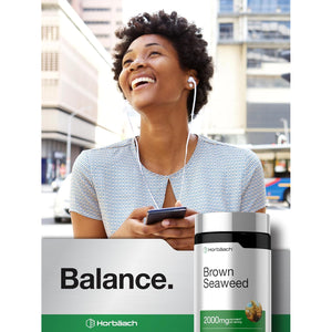 Horbäach Brown Seaweed Extract Capsules | 200 Pills | Fucoxanthin Supplement | Non-Gmo, Gluten Free
