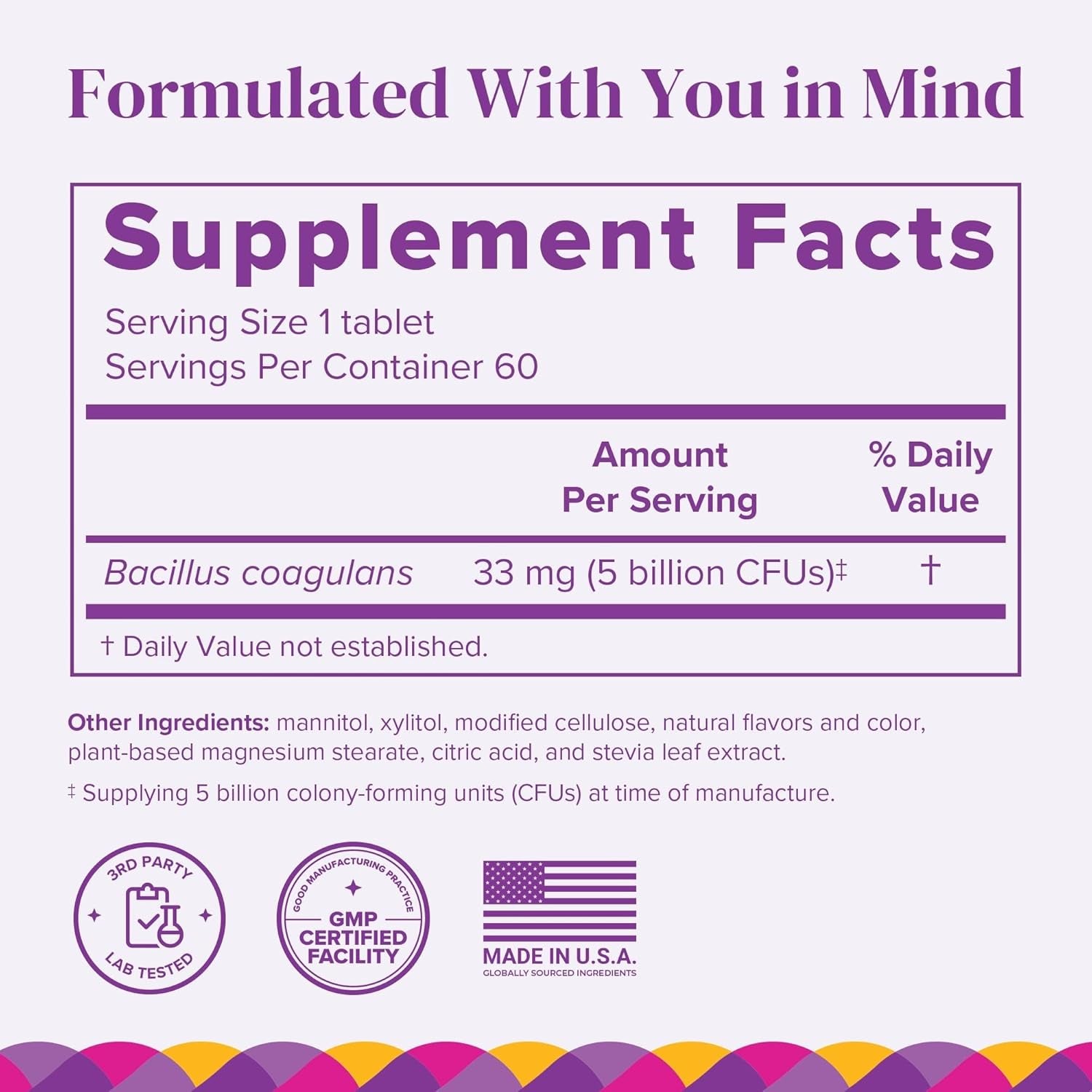 Barimelts Probiotic, 5 Billion CFU - 60 Fast-Dissolving Tablets (2-Month Supply) - Sugar-Free Probiotics for Women, Support Gut Health after Bariatric Surgery, Natural Cherry Flavor