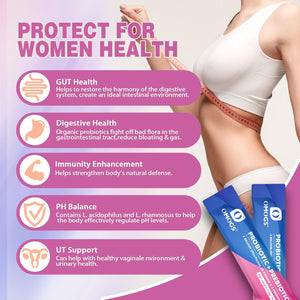 OMOGS Women'S Probiotic,120-Billion-Cfus, 18 Strains, with 3 Prebiotics and Cranberry Extract, Help for Immune Booster, Digestive Health, Gut Health and Vaginal Health