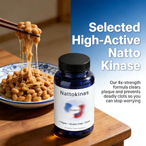 Ultimate Nattokinase 10800 FU Capsules, Nattokinase Supplement for Heart Health & Daily Wellness Support, Vegan, Gluten Free, 60 Capsules