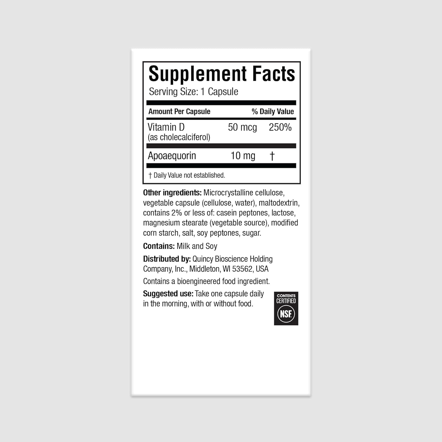 Prevagen Regular Strength - 30 Capsules (1 Month Supply) | Formulated for Your Brain | 10Mg of Apoaequorin plus Vitamin D3 with 7-Day Pill Minder