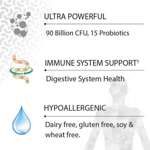 Garden of Life Dr. Formulated Probiotics Once Daily Ultra - 90 Billion CFU - Daily Probiotic for Colon & Immune Support - 30 Vegetarian Capsules