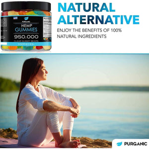 Hemp Gummies – Helps Support Sleep, Peace and Relaxation - High Strength and Support All Natural Tasty Fruit Flavors - Made in USA – 100Ct