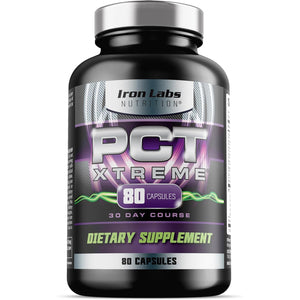 Iron Labs Nutrition PCT Xtreme - PCT Supplement for Men - 30 Day Course - Post Cycle Support Booster (80 Capsules)