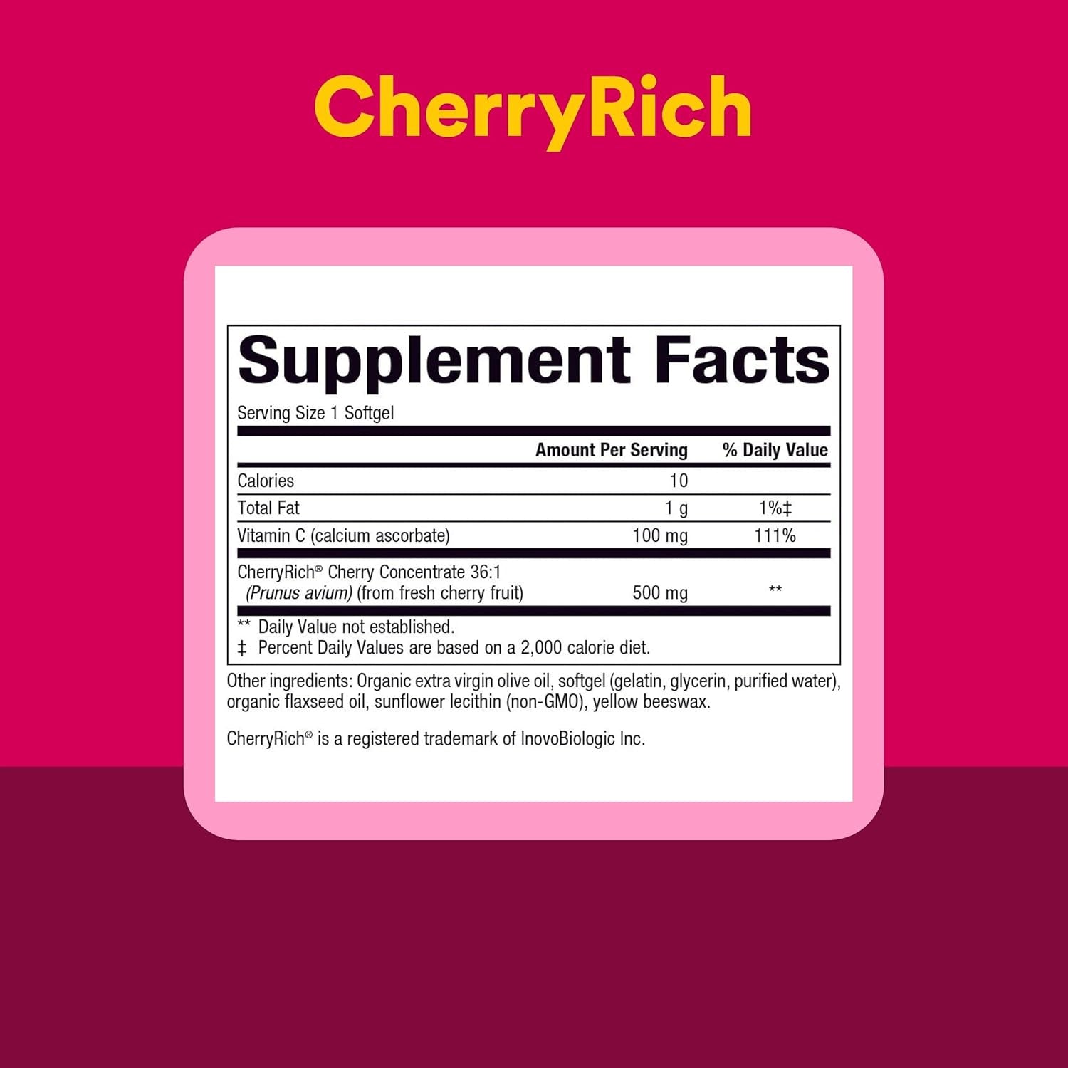 Cherryrich by Natural Factors, Super Strength Cherry Concentrate, Antioxidant Support for Healthy Joints and Uric Acid Metabolism, 90 Softgels (90 Servings)