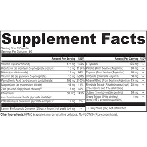 Dr. Westin Childs Thyroid Adrenal Reset Complex | Herbal Support Supplement with Glandulars & Rhodiola (Adaptogens) for Stress, Cortisol, Fatigue, Energy in Women & Men with Hypothyroidism 120 Ct