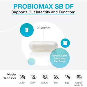 XYMOGEN Probiomax Sb 35B - 35 Billion CFU Probiotic Supplement for Digestive Health Support* - Saccharomyces Boulardii - Vegetarian, Non-Gmo & Gluten-Free - 30 Capsules