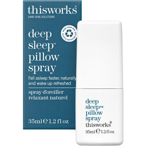 THISWORKS Deep Sleep Pillow Spray – Fast-Acting Natural Formula with Lavender for Relaxation and Restful Sleep – 35 Ml (1.2 Fl Oz) Mini Travel Size