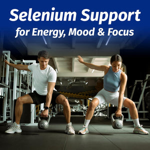 1 Body Thyroid Support Supplement for Women and Men, Selenium with Iodine, Zinc, B12, Ashwagandha and L-Tyrosine, Supports Hormone Health, Energy and Metabolism, 30 Day Supply