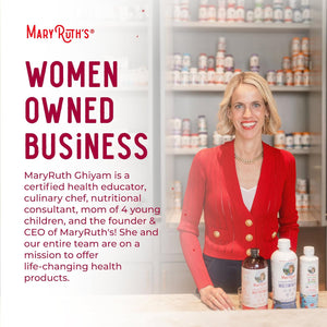 MARYRUTH'S Liquid Multivitamin for Women, Men & Kids | Vitamin a C D E B6 B12 Biotin Zinc | Immunity | Energy Metabolism | 15+ Key Nutrients | Vegan | Non-Gmo | Gluten Free | Sugar Free | 32 Servings