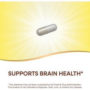 Nature'S Way GABA, Gamma-Aminobutyric Acid, Supports Brain Health*, 250 Mg per Serving, 60 Vegan Capsules (Packaging May Vary)