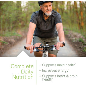 Irwin Naturals Men'S Living Green Liquid-Gel Multi - 70 Essential Nutrients, Full-Spectrum Vitamin Supplements for Men, Wholefood Blend - Promotes Brain & Adrenal Support - 120 Liquid Soft-Gels