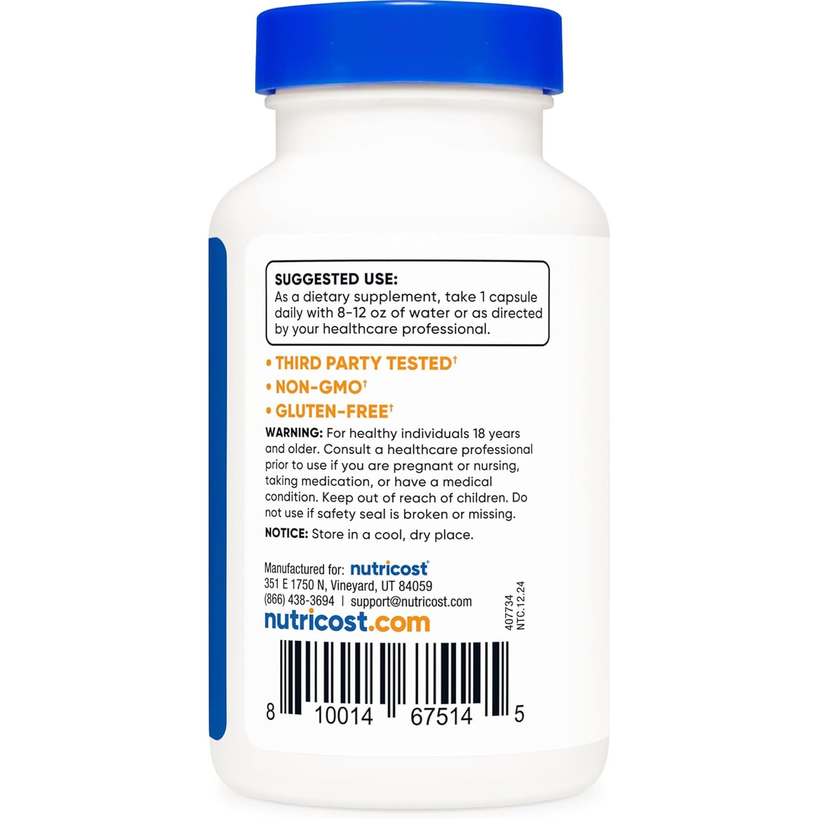 Nutricost 5-HTP 200Mg, 120 Vegetarian Capsules (5-Hydroxytryptophan) - Non-Gmo & Gluten Free