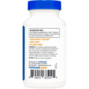 Nutricost 5-HTP 200Mg, 120 Vegetarian Capsules (5-Hydroxytryptophan) - Non-Gmo & Gluten Free