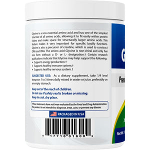 Best Naturals Glycine Powder 1 LB - Neurotransmitter & Relaxation Support