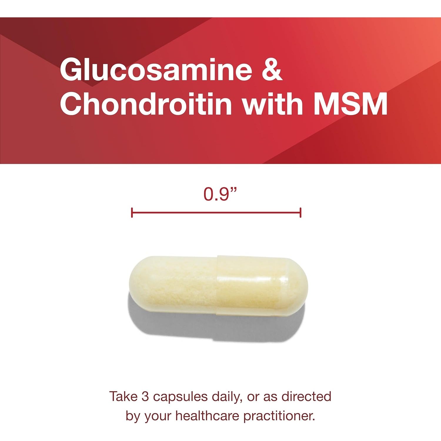 PROTOCOL for LIFE BALANCE Glucosamine & Chondroitin with MSM - Joint Support* - Chondroitin MSM Supplement - Non-Gmo & Dairy Free - 180 Veg Caps