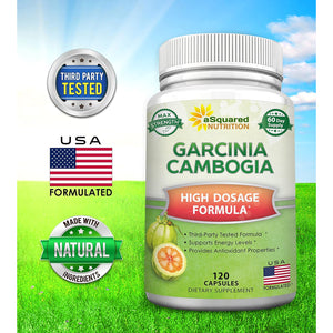 100% Pure Garcinia Cambogia Extract - 120 Capsules, Ultra High Strength HCA, Natural Weight Loss Diet Pills XT, Best Extreme Fat Burner Slim & Detox Max, Premium Blocker for Men & Women, Made in USA