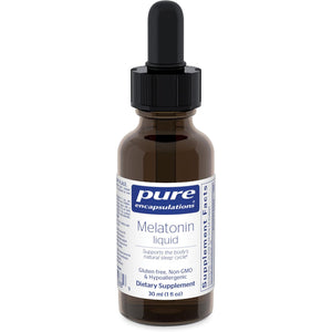 Pure Encapsulations Melatonin Liquid | Hypoallergenic Supplement Supports the Body'S Natural Sleep Cycle | 1 Fl. Oz.
