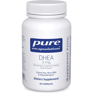 Pure Encapsulations DHEA 5 Mg - Immune Support & Hormones Balance* - Micronized DHEA - Gluten Free & Vegan - 60 Capsules