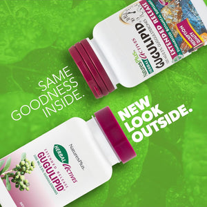 Naturesplus Herbal Actives Gugulipid, Extended Release- 1000 Mg, 2.5% Guggulsterones - 30 Vegan Tablets - Ayurvedic Botanical Supplement - Vegetarian, Gluten-Free - 30 Servings