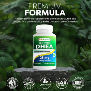 Best Naturals, Micronized DHEA 25 Mg 180 Capsules