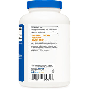 Nutricost GABA (Gamma Aminobutyric Acid) 750Mg, 240 Capsules, 240 Servings - Non-Gmo, Gluten Free