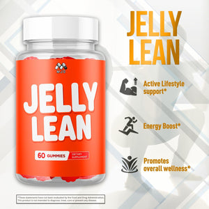 Jelly Lean Gummies, Official Jelly Lean Gummys with All Natural Ingredients, Advanced Jellylean Health and Wellness Vitamin Formula, Maximum Strength Active Lifestyle Multivitamin Support (60 Gummies)