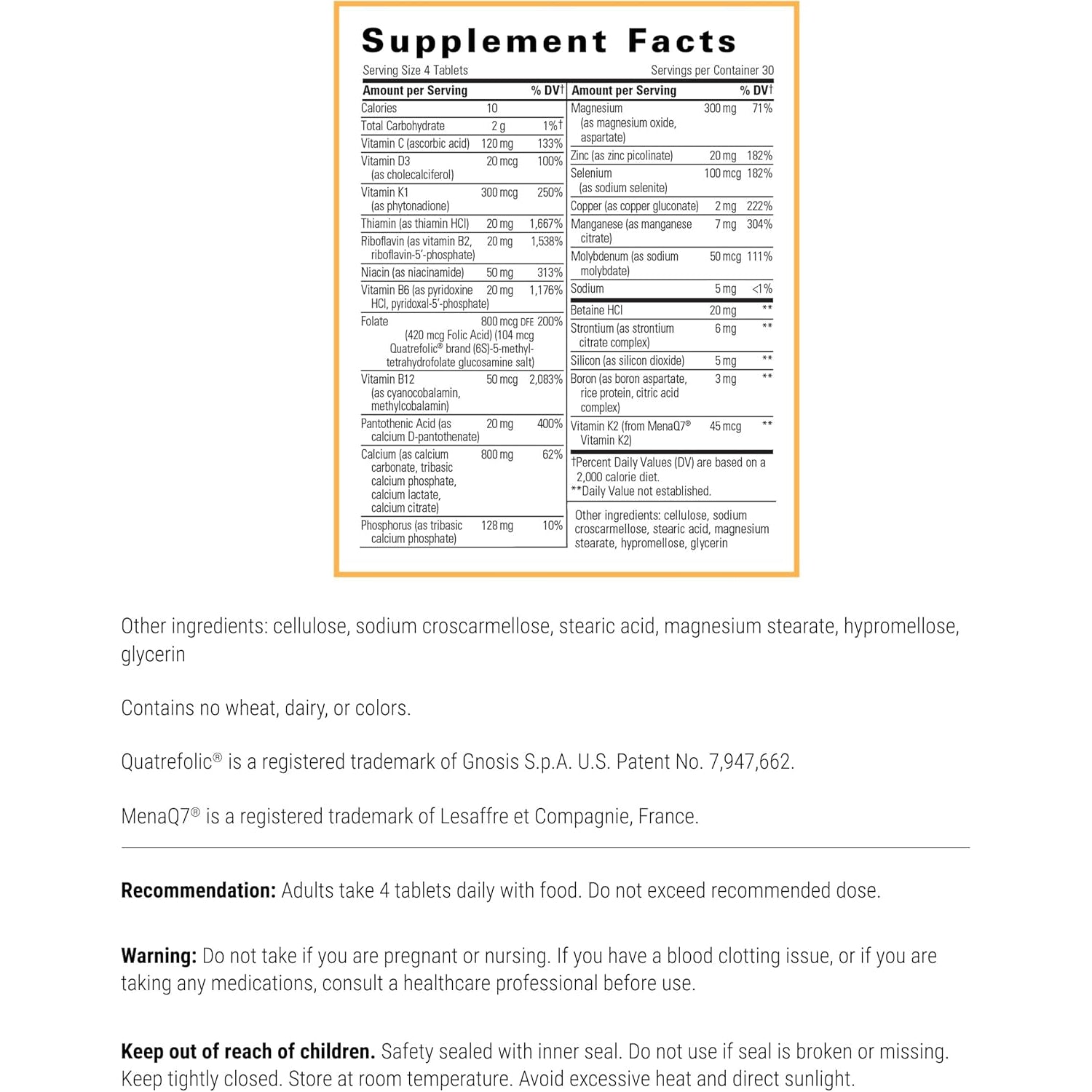 Integrative Therapeutics Osteoprime Ultra - Supplement for Supporting Healthy Bones* - Supports Bones & Calcium Absorption* - Includes Essential Vitamins & Minerals - 120 Count (30 Servings)