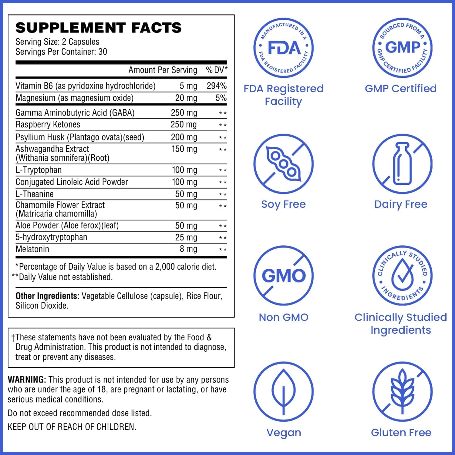 Wellthy Night Time Thermogenic - Vitamin B6, Ashwagandha & Melatonin - Nighttime Thermogenic for Women - Belly Thermogenic - Natural Weight Loss Supplements for Women, 60 Count Capsules