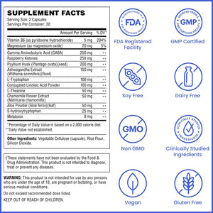 Wellthy Night Time Thermogenic - Vitamin B6, Ashwagandha & Melatonin - Nighttime Thermogenic for Women - Belly Thermogenic - Natural Weight Loss Supplements for Women, 60 Count Capsules
