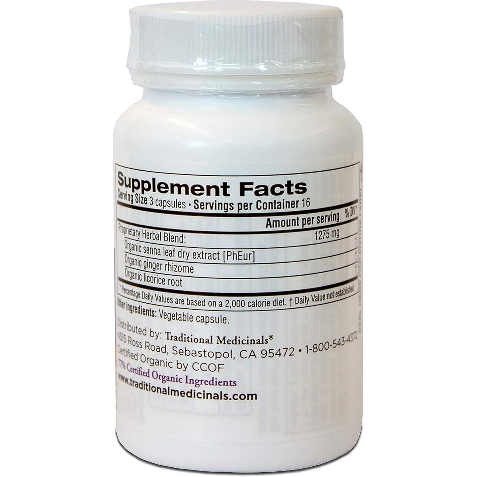 Traditional Medicinals - Smooth Move Senna, 50 Capsules