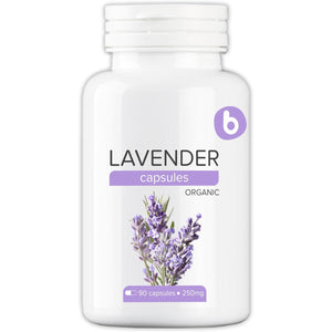 Organic Lavender Capsules - Lavender Pills for Relaxation and Balance - Supports Calm Mind and Body - Natural Supplement - Non-Gmo, Gluten-Free – 90 Vegan Capsules