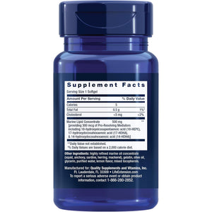 Life Extension Pro-Resolving Mediators, 18-HEPE, 17-HDHA, 14-HDHA, Supports the Body’S Natural Post-Inflammatory Response, Gluten Free, Non-Gmo, 30 Softgels