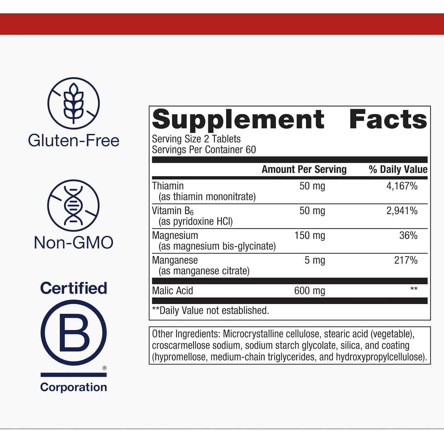 Metagenics Fibroplex - Magnesium, Malic Acid & B Vitamins for Neuromuscular, Bone, Heart & Stress Support* - Chelated Minerals, Non-Gmo, Gluten-Free, Vegetarian - GMP Certified Facility - 120 Tablets