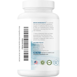 Micro Ingredients DHEA 100 Mg per Serving, 240 Capsules | Micronized DHEA Supplement for Women & Men | Non-Gmo, Gluten Free, Soy Free