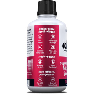 HEALTH DIRECT Aminosculpt Sugar-Free Collagen Supplement - High Potency Medical-Grade Protein for Hair, Skin, Nails & Joints, Grass-Fed, Non-Gmo, Liquid Collagen - Tart Cherry - 30 Fl Oz