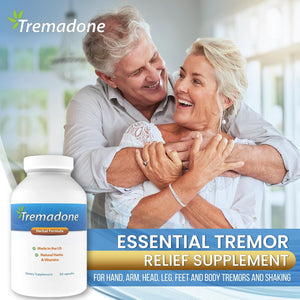 Essential Tremor Relief Supplement for Hand, Arm, Head, Leg, Feet and Body Tremors and Shaking - All Natural, Gluten Free, Dairy Free by Nutriganix (1)