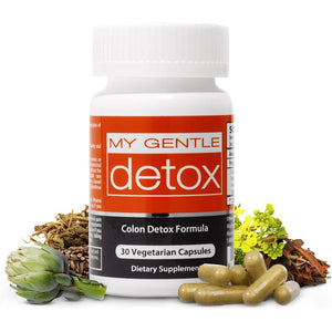 Herbal Nitro My Gentle Detox Cleanse for Women & Men - Poop Pills for Constipation Relief - Overnight Colon Cleanse Natural Supplement for Bloating & Discomfort (30 Capsules)
