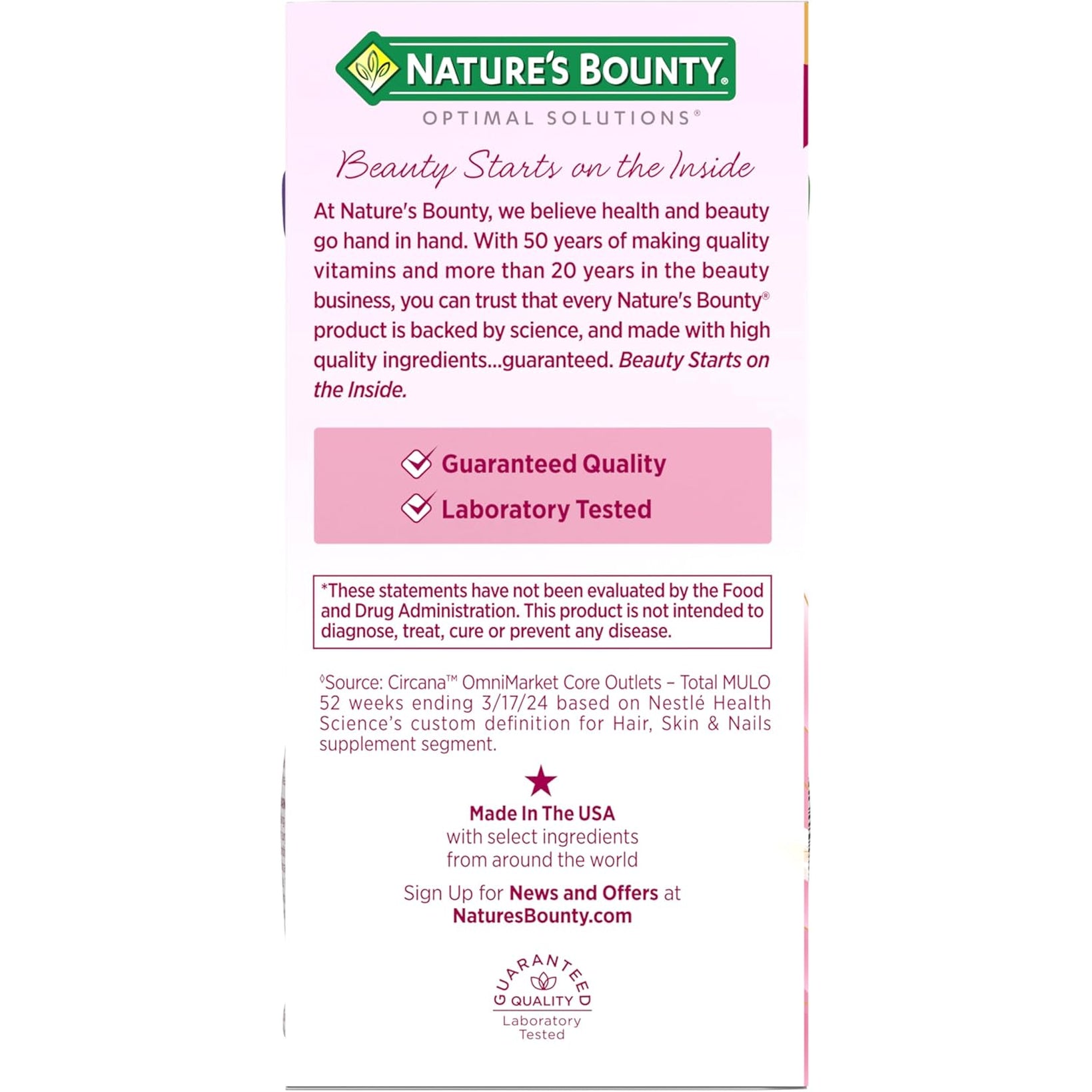 Nature’S Bounty Optimal Solutions Ultra Collagen Booster for Healthy-Aging Supplement, Resveratrol, Hyaluronic Acid – Collagen Capsules for Women, 48 Capsules