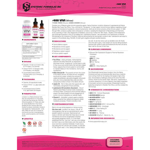 Systemic Formulas Bio Challenge #488 VIVI Virox - 30 Capsules. Powerful Immune Support Blend with PAU D’Arco, Leptotaenia Oil (Lomatium Dissectum), Bitter Almond Oil, Jojoba Oil and Vitamin E.