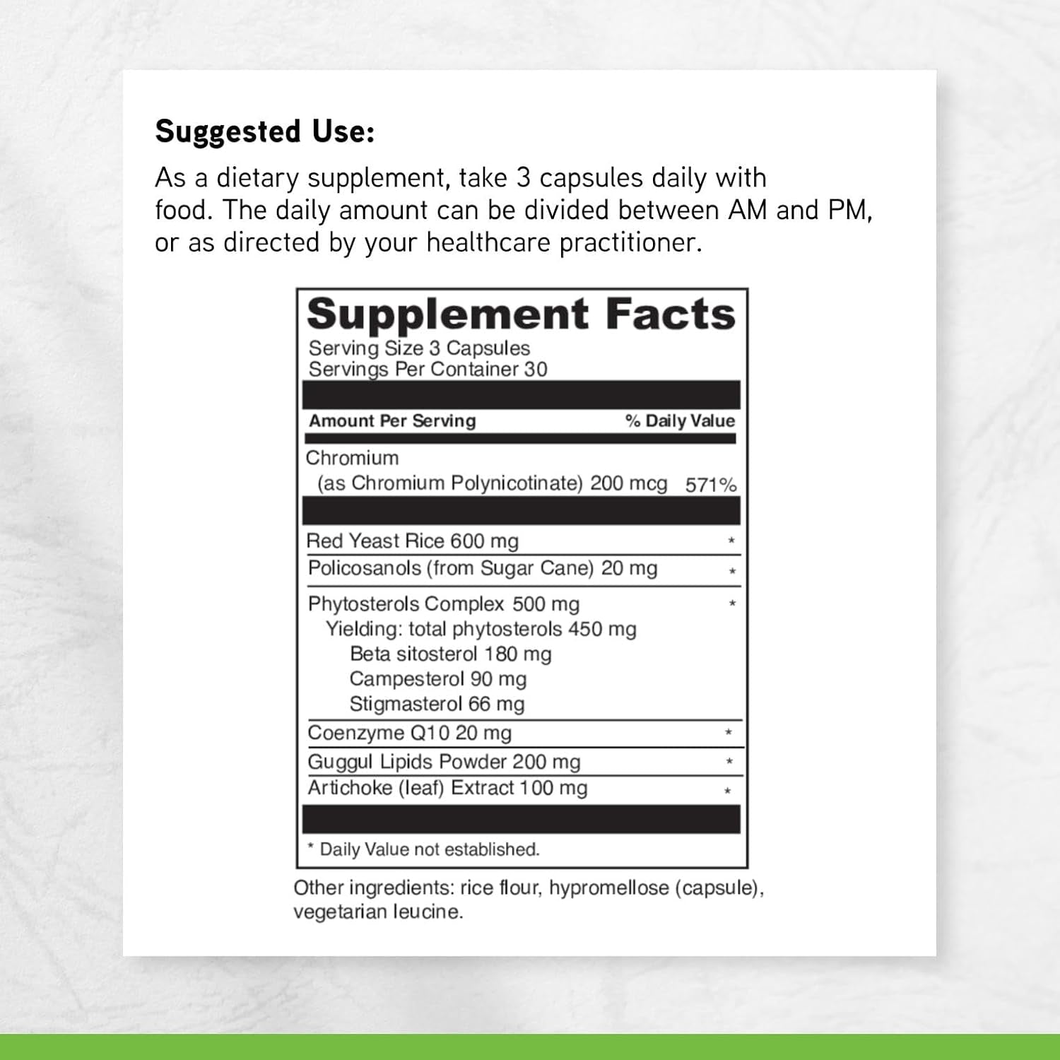 DAVINCI Labs Cholestsure Supplement - Supports Cardiovascular Function - Helps Maintain Healthy Cholesterol Levels in a Normal Range - with Coq10 - Gluten Free - 90 Vegetarian Capsules